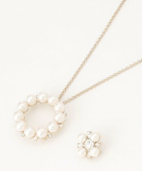 PEARL BIJOUX SET BROOCHNECKLACE ブローチネックレス （ブローチ
