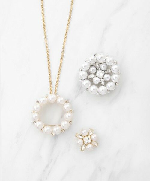 PEARL BIJOUX SET BROOCHNECKLACE ブローチネックレス （ブローチ