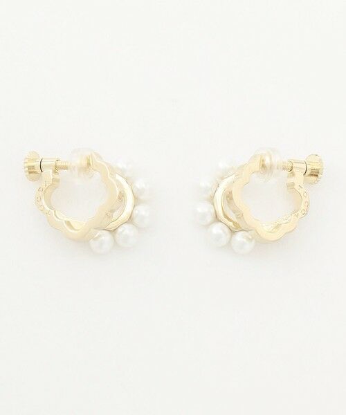 TOCCA / トッカ ピアス・イヤリング | PEARL CLOVER HOOP EARRINGS イヤリング | 詳細3