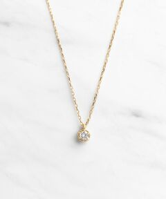 【WEB限定】FLORA K18 DIAMOND NECKLACE ネックレス