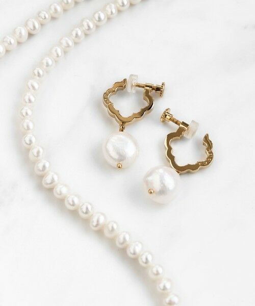 TOCCA / トッカ ピアス・イヤリング | OPEN CLOVER PEARL EARRINGS 淡水バロックパール イヤリング | 詳細3