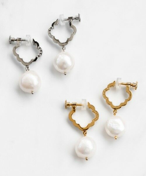 TOCCA / トッカ ピアス・イヤリング | OPEN CLOVER PEARL EARRINGS 淡水バロックパール イヤリング | 詳細13