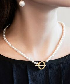 OPEN CLOVER PEARL NECKLACE 淡水パール 2WAYネックレス