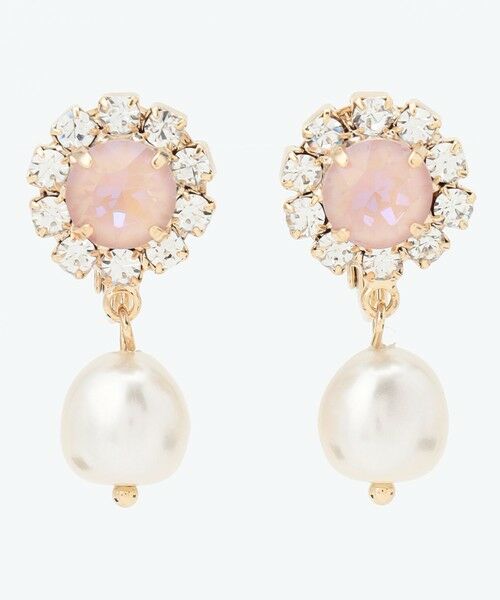 [PAUL BRIAL]ユ・インナ着用☆Pearl Ball OneTouch Earring全2色 ビジューパールイヤリング 結婚式 お呼ばれ フォーマル