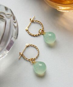 【WEB限定】LEGAME PIERCED EARRINGS S K10 天然石 ピアス S