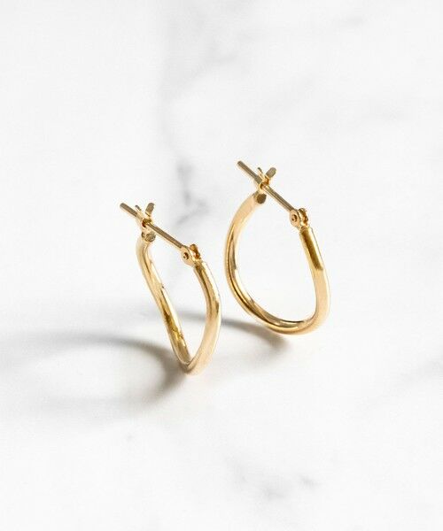 TOCCA / トッカ ピアス・イヤリング | 【新色ピンクゴールドが入荷！】【WEB限定】PETAL HOOP PIERCED EARRINGS K10 淡水パール ピアス | 詳細5