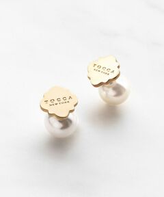 LOGO CLOVER STUD PIERCED EARRINGS ピアス