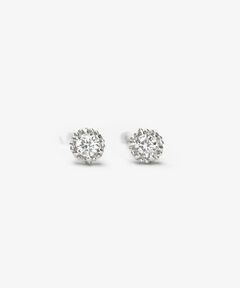 【WEB限定】FLORA PLATINUM DIAMOND PIERCED EARRINGS プラチナ ダイヤモンド ピアス