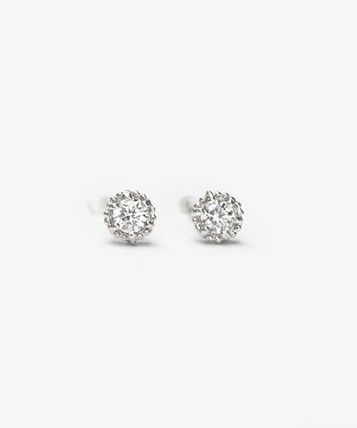 【WEB限定】FLORA PLATINUM DIAMOND PIERCED EARRINGS プラチナ ダイヤモンド ピアス