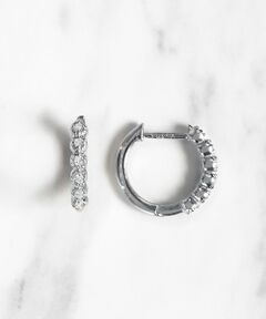 【WEB限定】FRILL DIAMOND PIERCED EARRINGS K10 ダイヤモンド ピアス