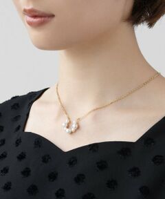FRILL PEARL HORSE SHOE NECKLACE ネックレス