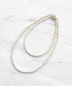 【3WAY】BIJOUX CLASP PEARL NECKLACE ネックレス