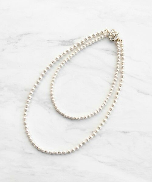 【3WAY】BIJOUX CLASP PEARL NECKLACE ネックレス