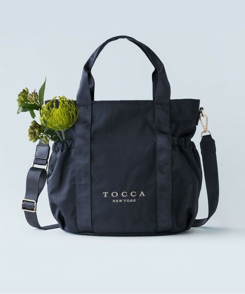 TOCCA マザーズバッグ ブラック　SANA SIDEPOCKET TOTE TOCCA トートバッグ SANA SIDEPOCKET TOTE レディース