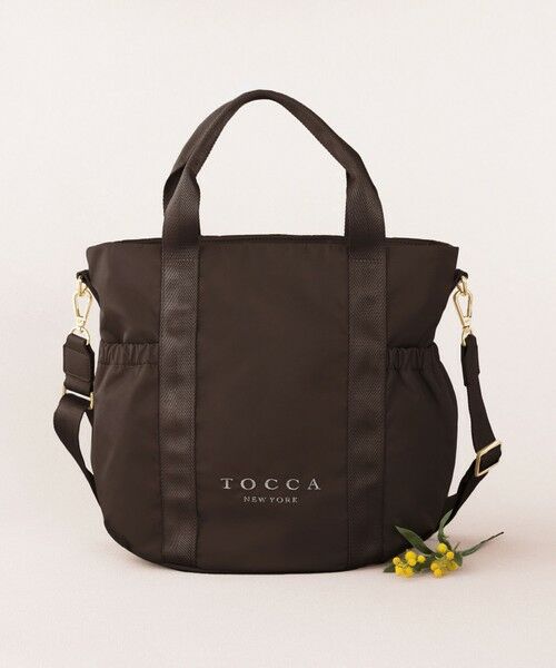 TOCCA / トッカ トートバッグ | 【新色登場・WEB＆一部店舗限定・環境にやさしい素材】SANA SIDEPOCKET TOTE トートバッグ（[新色]ブラウン系）