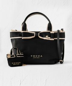 【撥水】BICOLOR RIBBON TOTE トートバッグ