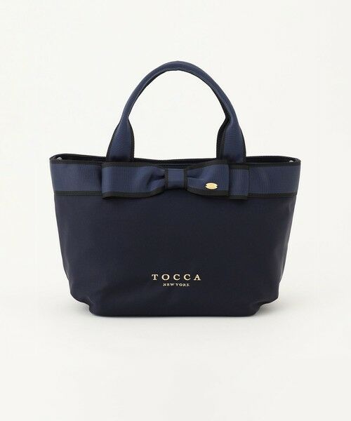 撥水】BICOLOR RIBBON TOTE トートバッグ （ショルダーバッグ