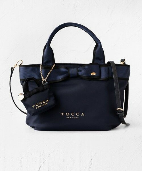 【撥水】BICOLOR RIBBON TOTE トートバッグ