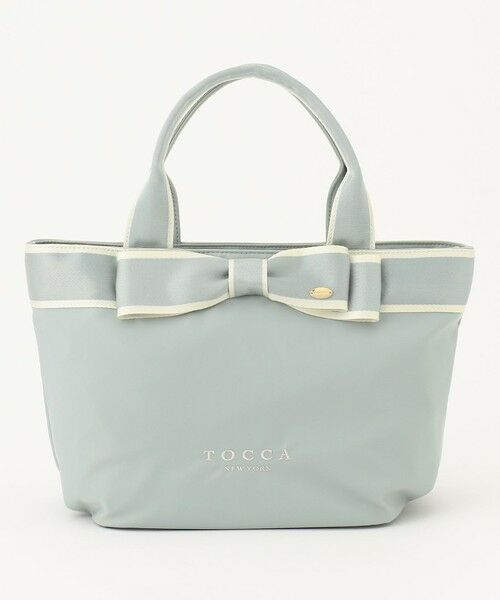 撥水】BICOLOR RIBBON TOTE トートバッグ （ショルダーバッグ