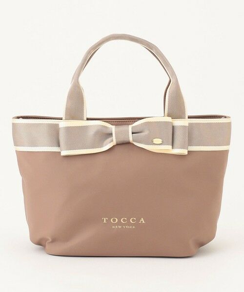 撥水】BICOLOR RIBBON TOTE トートバッグ （ショルダーバッグ