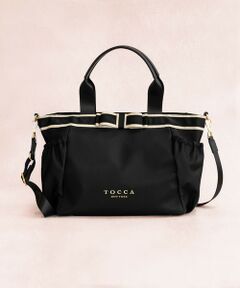 DUAL RIBBON NYLON TOTE L トートバッグ L