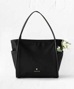 TRIM LEATHER NYLONTOTE トートバッグ