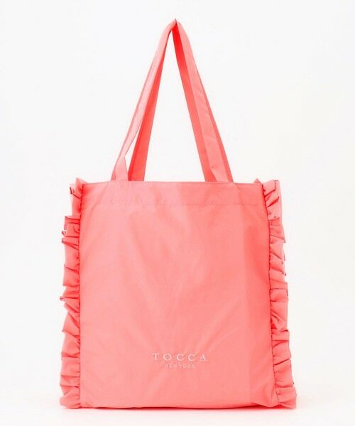 みこう新品タグ付★トッカTOCCAカットワークが可愛いい桜ピンク✕ホワイト 大人百花掲載】【A4サイズ対応・折りたたみ可】TRIM WAVES