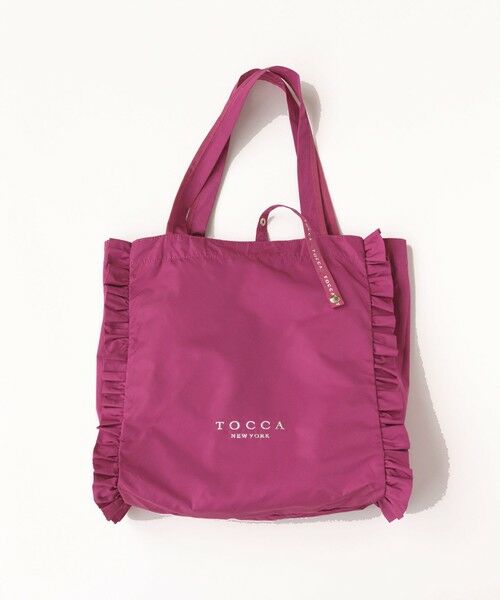 みこう新品タグ付★トッカTOCCAカットワークが可愛いい桜ピンク✕ホワイト 大人百花掲載】【A4サイズ対応・折りたたみ可】TRIM WAVES