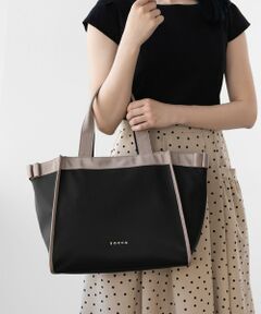 【A4サイズ対応・撥水】SIDE RIBBON BUCKET TOTE トートバッグ