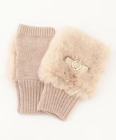 KNIT FUR HANDWARMER 手袋