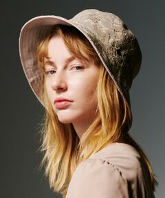 【紫外線90%カット・速乾・接触冷感・リバーシブル・洗える】LACE REVER BUCKET HAT バケットハット