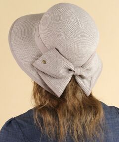【UV99%カット・吸水速乾・抗菌防臭・洗える・サイズ調整可】BACK RIBBON HAT 帽子
