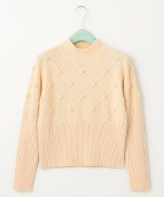 【洗える！】PEARL BOUQUET KNIT プルオーバー