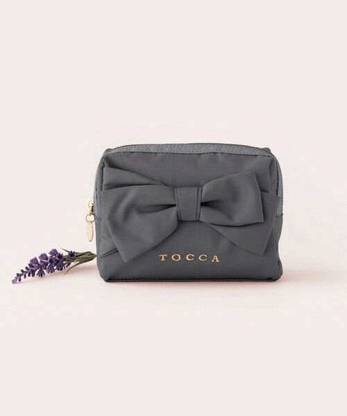 TOCCA / トッカ ポーチ | RIBBON KNOT POUCH ポーチ（[新色]ライトグレー系）