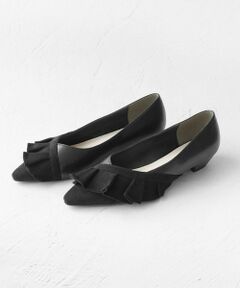 【大人百花掲載】【低反発クッション】FRILL PUMPS パンプス