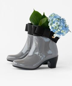 NUANCE RIBBON RAIN BOOTS レインブーツ