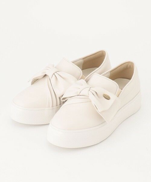 【晴雨兼用】TOCCAトッカ BIJOUX RIBBON SNEAKERS スニーカー 晴雨兼用・軽量・抗菌消臭】NUANCE RIBBON SNEAKERS スニーカー
