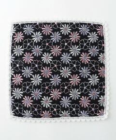 EMBROIDERY FLOWER GAUZE  ガーゼハンカチ