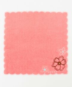 【TOWEL COLLECTION】SCALLOP FLOWER TOWELCHIEF タオルハンカチ