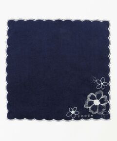 【TOWEL COLLECTION】SCALLOP FLOWER TOWELCHIEF タオルハンカチ