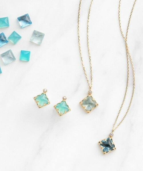 TOCCA / トッカ ネックレス・ペンダント・チョーカー | 【WEB限定＆数量限定】BLUE STAR K10 NECKLACE  K10 天然石ピラミッドカット ネックレス | 詳細9
