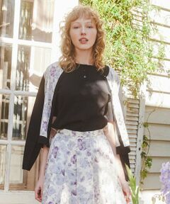 【大人百花掲載】【洗える！】BOTANICAL GARDEN PARTY KNIT CARDIGAN カーディガン