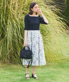 【ヨンア×大人百花×TOCCAコラボ】【洗える！】BOTANICAL GARDEN PARTY ドレス