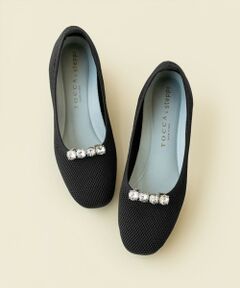 【軽量・撥水・お洗濯可・選べるシュークリップ】steppi×TOCCA BALLET PUMPS パンプス