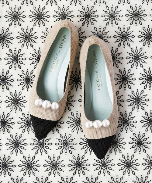 TOCCA / トッカ パンプス | 【軽量・撥水・お洗濯可・選べるシュークリップ】steppi×TOCCA BICOLOR POINTED PUMPS バイカラーポインテッドパンプス | 詳細2