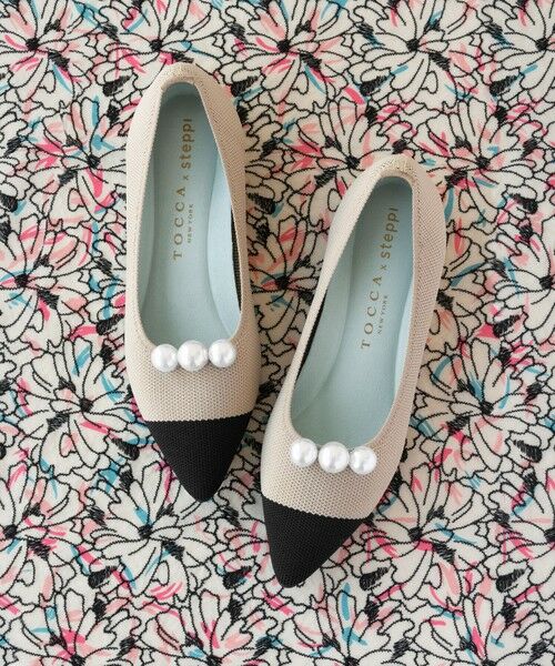 TOCCA / トッカ パンプス | 【軽量・撥水・お洗濯可・選べるシュークリップ】steppi×TOCCA BICOLOR POINTED PUMPS バイカラーポインテッドパンプス | 詳細3