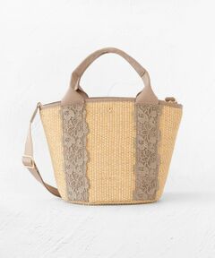 TOUCH OF LACE BASKET かごバッグ