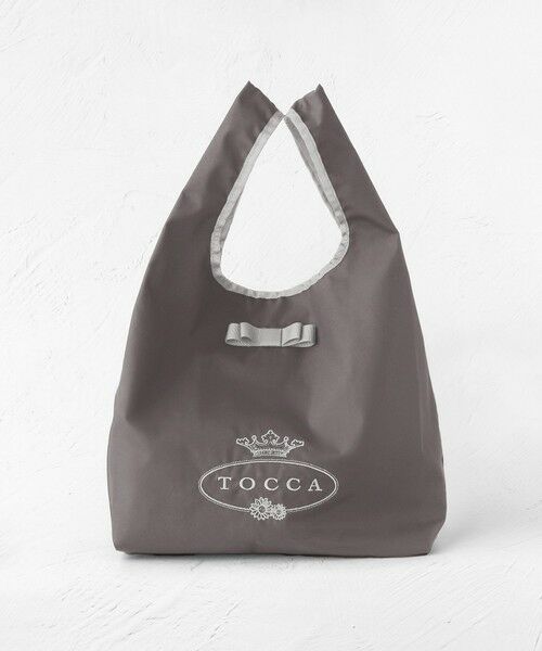 TOCCA / トッカ エコバッグ | 【WEB＆一部店舗限定】【折り畳み収納可能】POINT OF RIBBON ECOBAG エコバッグ（[新色]ライトグレー系）