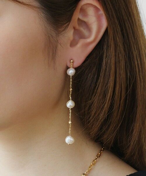 TOCCA / トッカ ピアス・イヤリング | PEARL STATION EARRINGS 淡水バロックパール イヤリング | 詳細3