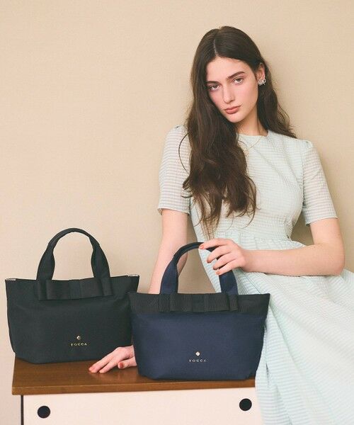 TOCCA / トッカ トートバッグ | 【大人百花掲載】【撥水】RIBBON BRICK TOTE M トートバッグ M | 詳細8